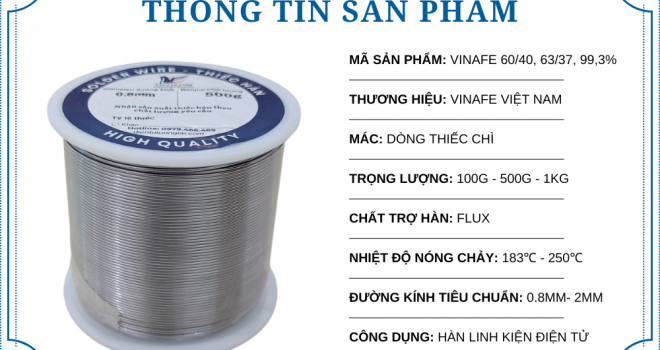 Thiếc Hàn Vinafe - Đồng Hành Cùng Những Mạch Điện Hoàn Hảo